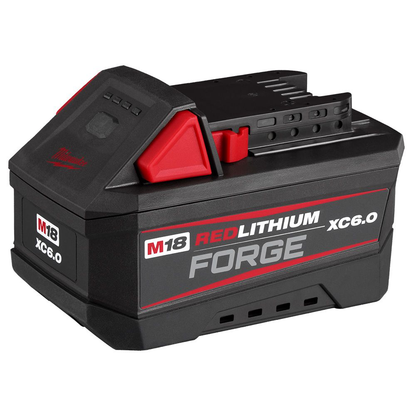 Milwaukee 48-59-1866 18V M18 Li-Ion Extended Capacity (XC) 6.0 Ah REDLITHIUM FORGE Starter Kit w/ Super Charger (2-Pack)