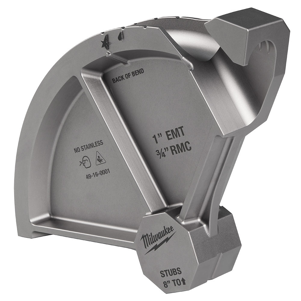 Milwaukee 49-16-0001 1in EMT & 3/4in RMC Conduit Bending Shoe for 5150-20 M18 Branch Conduit Bender