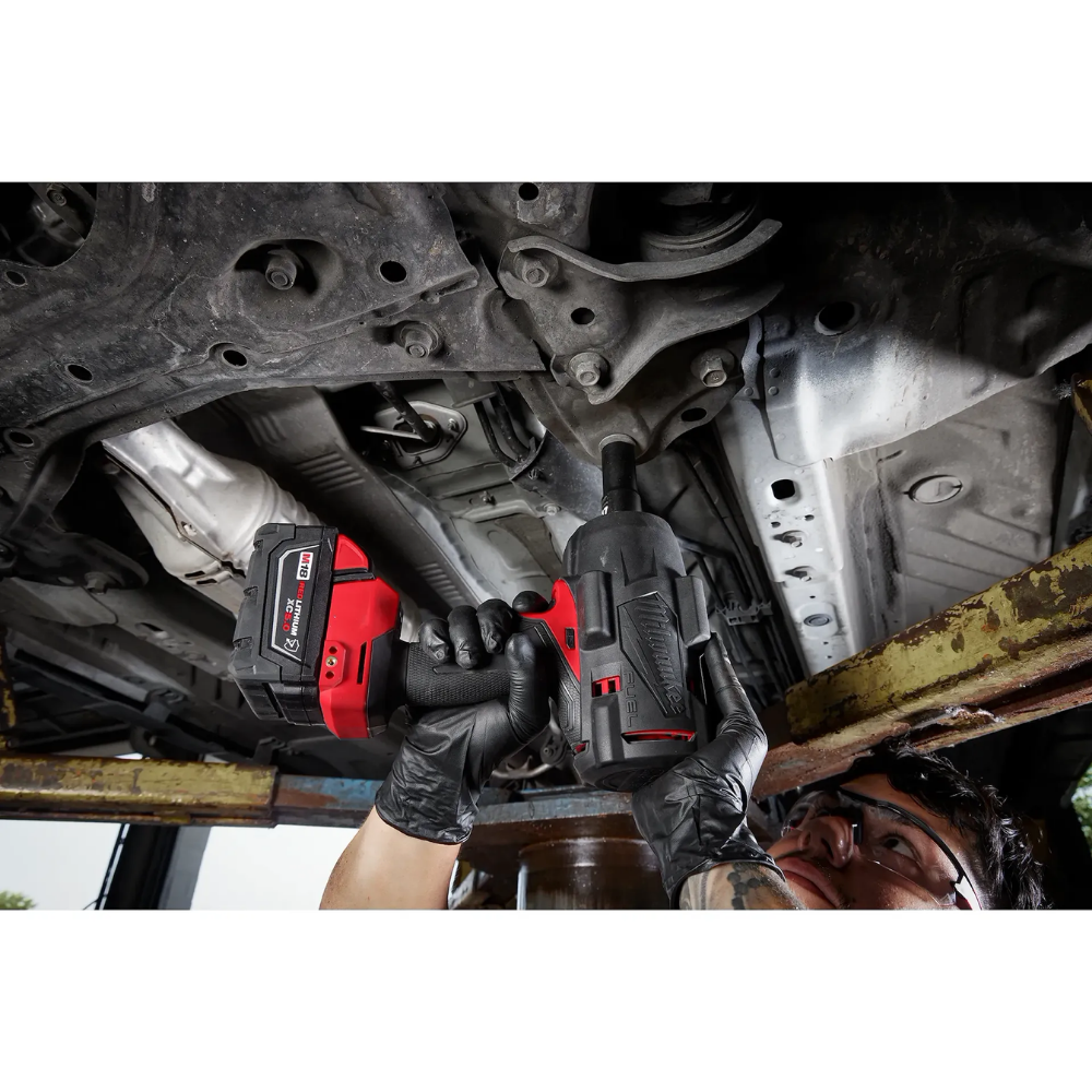 Milwaukee 49-16-2967 M18 FUEL Li-Ion Brushless Cordless 1/2 inch High Torque Impact Wrench with Friction Ring Protective Boot
