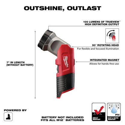 Milwaukee 49-24-0146 M12 Magnetic Work Light (Tool Only)