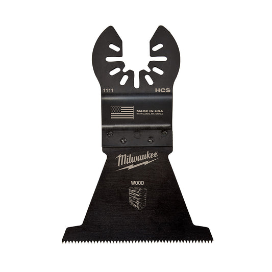 Milwaukee 49-25-1113 OPEN-LOK 2-1/2in Universal Fit High Carbon Steel Wood Cutting Multi-Tool Oscillating Blades - 3pk