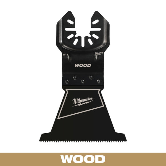 Milwaukee 49-25-1111 OPEN-LOK 2-1/2in Universal Fit High Carbon Steel Wood Cutting Multi-Tool Oscillating Blade