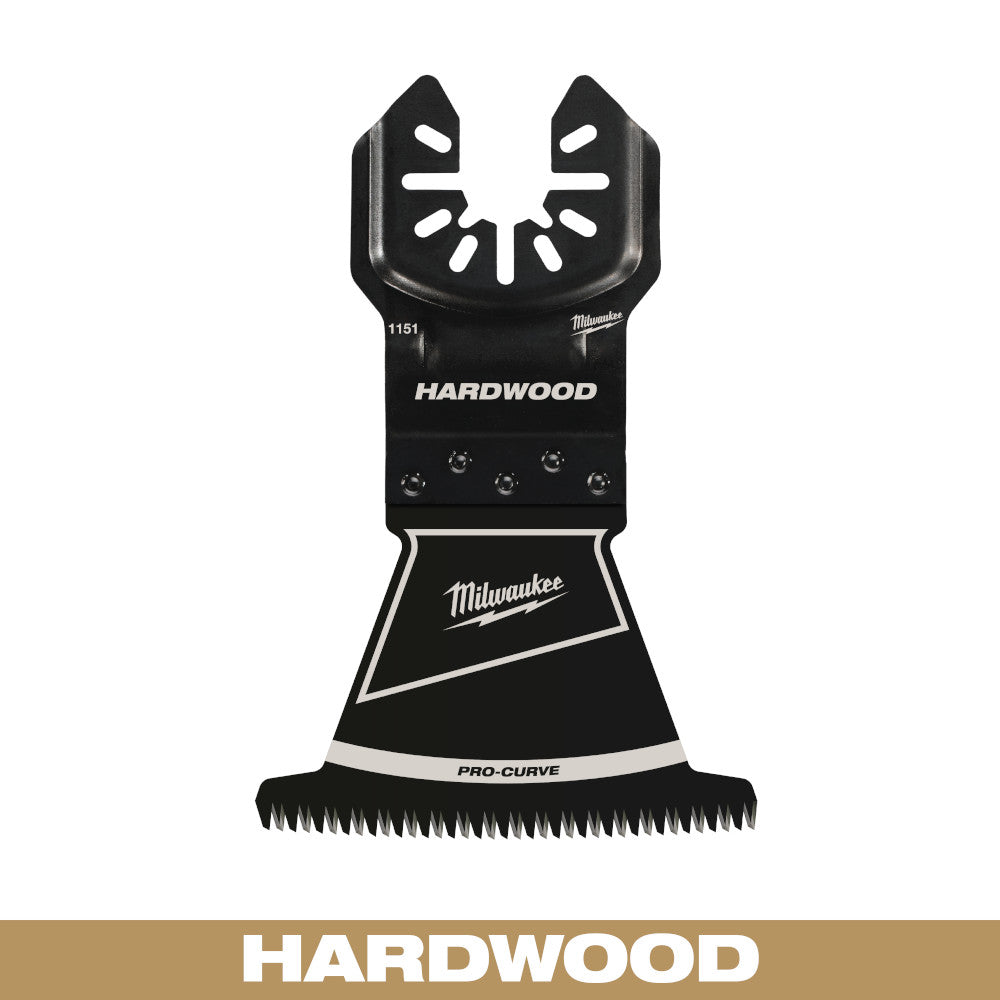 Milwaukee 49-25-1151 OPEN-LOK 2-1/2in Universal Fit HCS Japanese Teeth Hardwood Cutting Multi-Tool Oscillating Blade