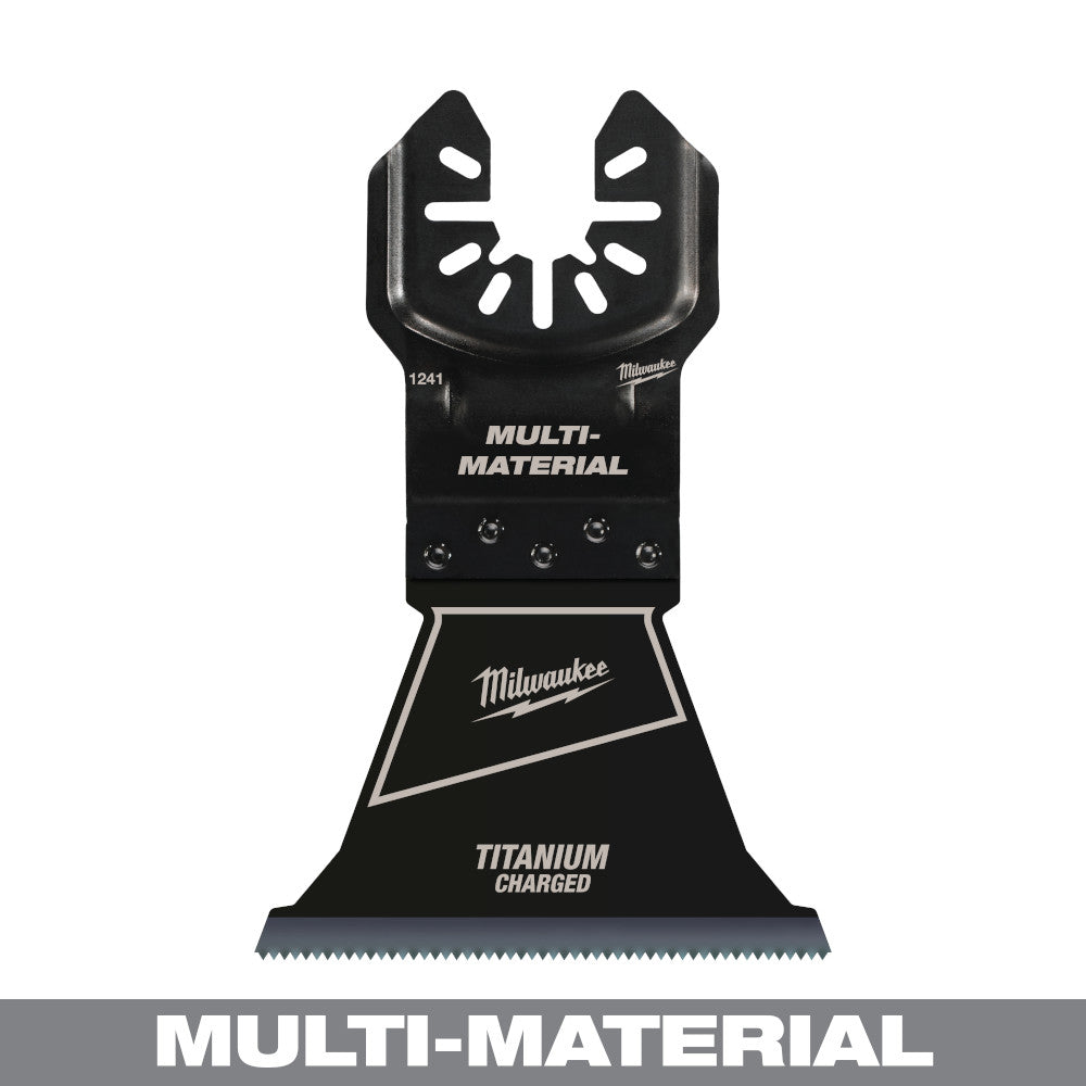 Milwaukee 49-25-1241 OPEN-LOK 2-1/2in Universal Fit Titanium Enhanced Bi-Metal Multi-Material Cutting Multi-Tool Oscillating Blade