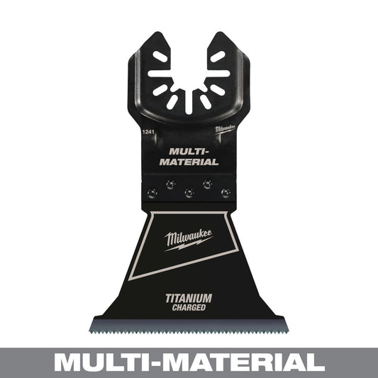 Milwaukee 49-25-1241 OPEN-LOK 2-1/2in Universal Fit Titanium Enhanced Bi-Metal Multi-Material Cutting Multi-Tool Oscillating Blade