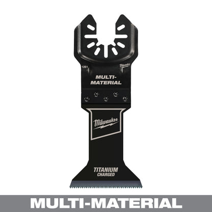 Milwaukee 49-25-1261 OPEN-LOK 1-3/4in Universal Fit Titanium Enhanced Bi-Metal Metal Cutting Multi-Tool Oscillating Blade