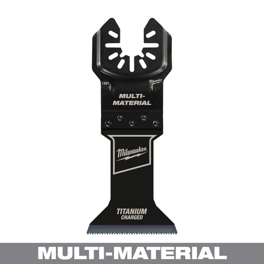 Milwaukee 49-25-1261 OPEN-LOK 1-3/4in Universal Fit Titanium Enhanced Bi-Metal Metal Cutting Multi-Tool Oscillating Blade