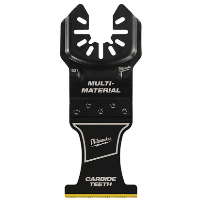Milwaukee 49-25-1521 OPEN-LOK 1-3/8in Universal Fit Titanium Enhanced Carbide Teeth Multi-Material Cutting Multi-Tool Oscillating Blade