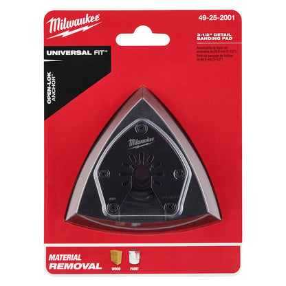 Milwaukee 49-25-2001 OPEN-LOK 3-1/2in Triangle Universal Fit Multi-Tool Oscillating Sanding Pad