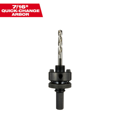 Milwaukee 49-56-7055 7/16in Large Thread Quick Change Hole Saw Arbor