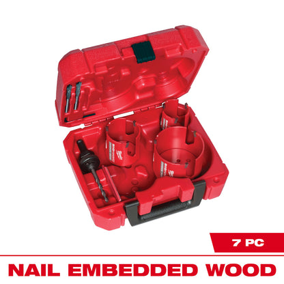 Milwaukee 49-56-9280 7pc BIG HAWG Carbide Teeth Plumber's Hole Saw Kit