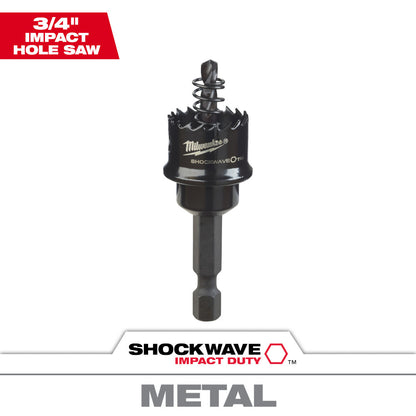 Milwaukee 49-56-9805 3/4in SHOCKWAVE Impact Duty Thin Wall Hole Saw