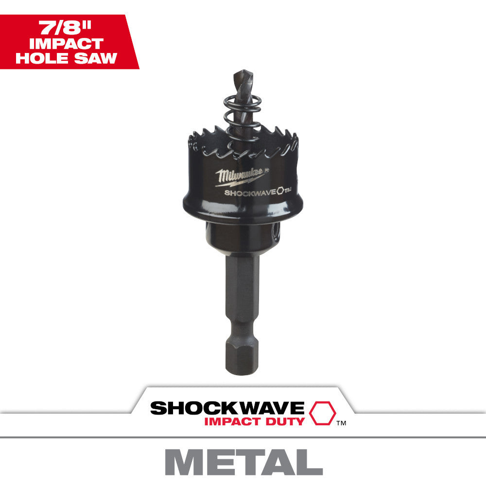 Milwaukee 49-56-9810 7/8in SHOCKWAVE Impact Duty Thin Wall Hole Saw