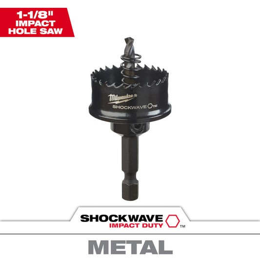 Milwaukee 49-56-9820 1-1/8in SHOCKWAVE Impact Duty Thin Wall Hole Saw