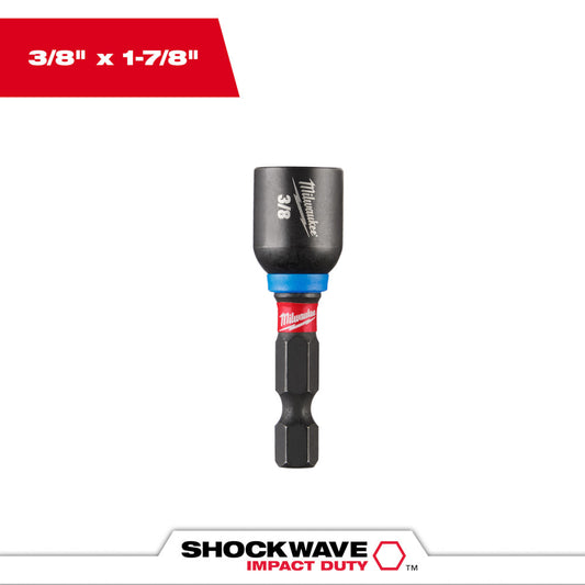 Milwaukee 49-66-4505 3/8in x 1-7/8in SHOCKWAVE Impact Duty Magnetic Nut Driver
