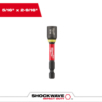 Milwaukee 49-66-4533 5/16in x 2-9/16in SHOCKWAVE Impact Duty Magnetic Nut Driver