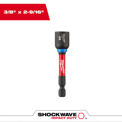 Milwaukee 49-66-4535 3/8in x 2-9/16in SHOCKWAVE Impact Duty Magnetic Nut Driver