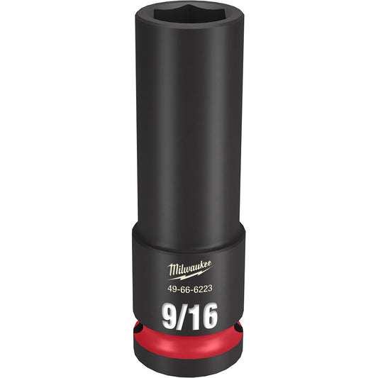 Milwaukee 49-66-6223 SHOCKWAVE Impact Duty 9/16in 1/2in Drive SAE 6pt Deep Socket
