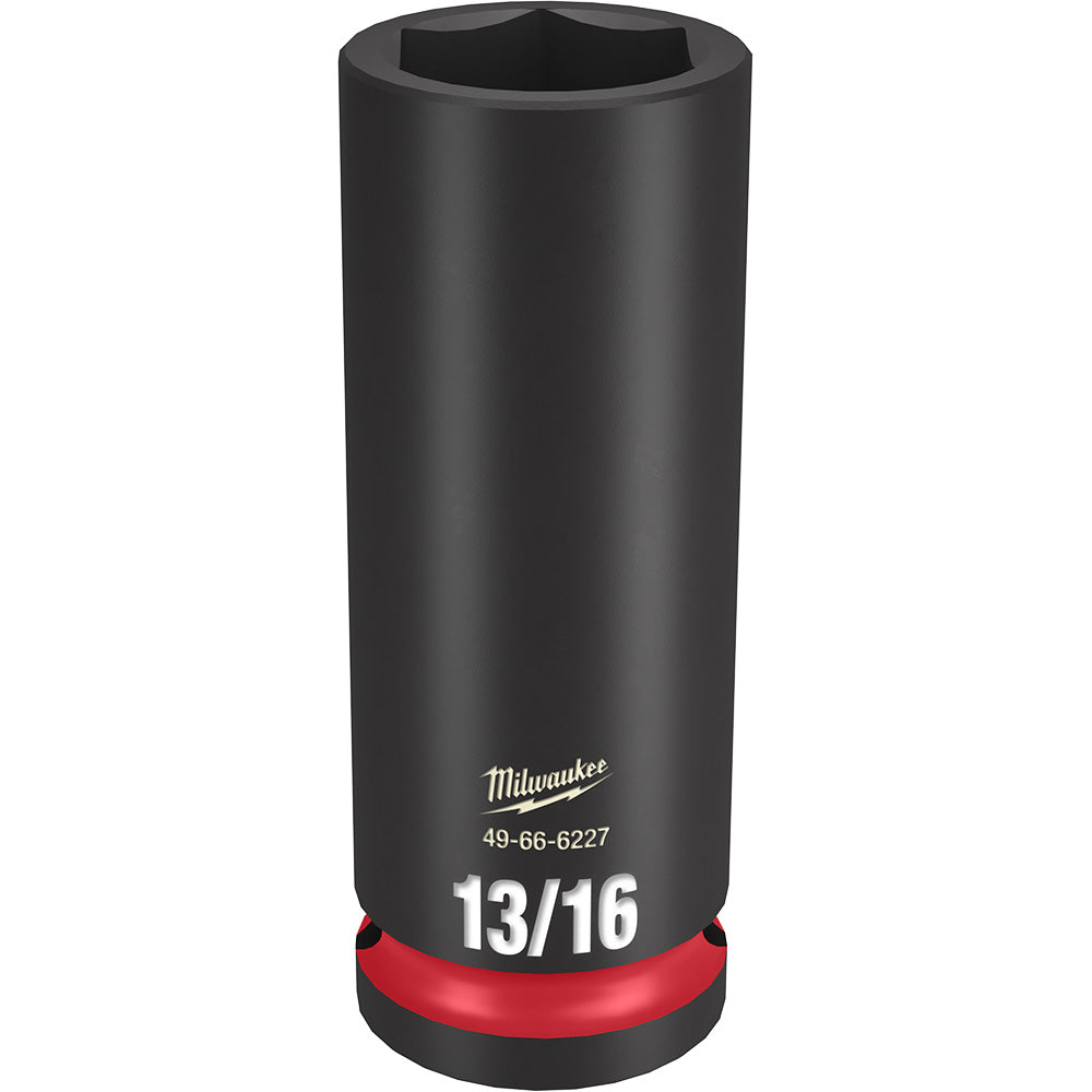 Milwaukee 49-66-6227 SHOCKWAVE Impact Duty 13/16in 1/2in Drive SAE 6pt Deep Socket