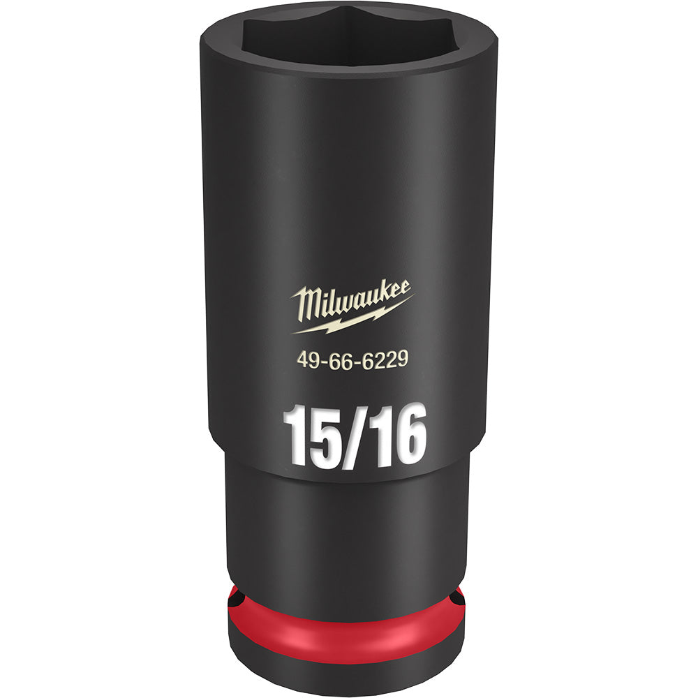 Milwaukee 49-66-6229 SHOCKWAVE Impact Duty 15/16in 1/2in Drive SAE 6pt Deep Socket
