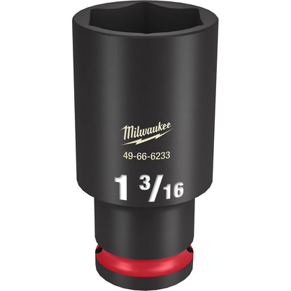 Milwaukee 49-66-6233 SHOCKWAVE Impact Duty 1-3/16in 1/2in Drive SAE 6pt Deep Socket