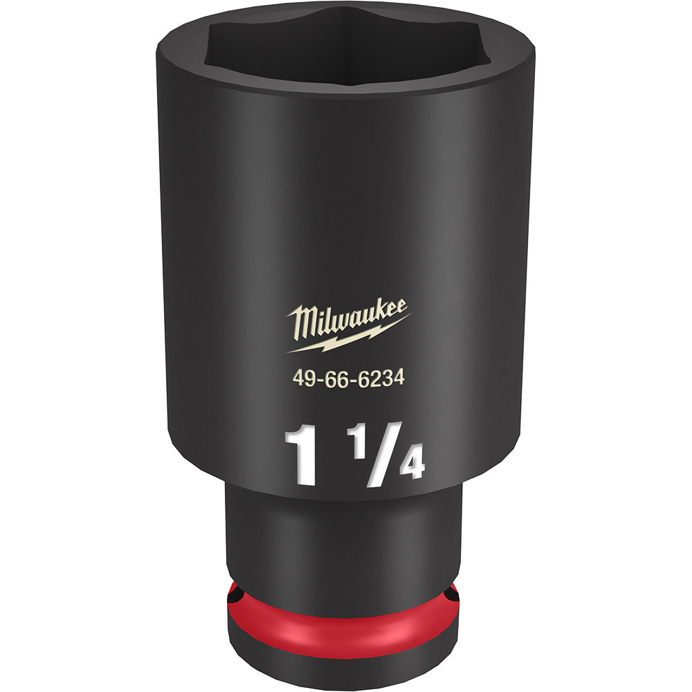 Milwaukee 49-66-6234 SHOCKWAVE Impact Duty 1-1/4in 1/2in Drive SAE 6pt Deep Socket