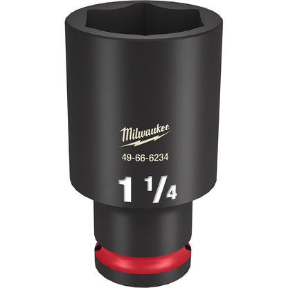 Milwaukee 49-66-6234 SHOCKWAVE Impact Duty 1-1/4in 1/2in Drive SAE 6pt Deep Socket