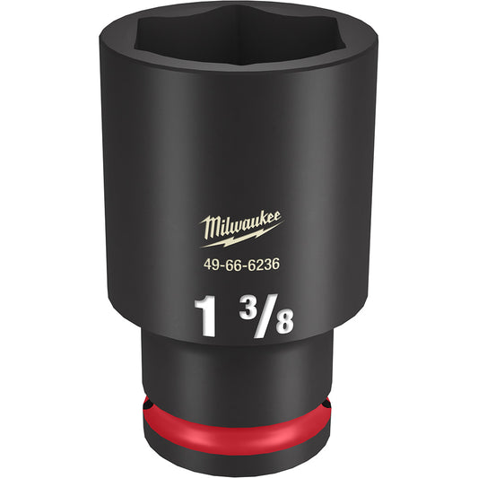Milwaukee 49-66-6236 SHOCKWAVE Impact Duty 1-3/8in 1/2in Drive SAE 6pt Deep Socket