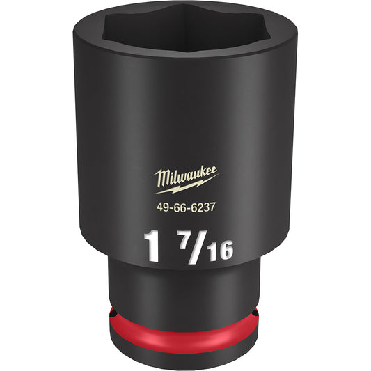 Milwaukee 49-66-6237 SHOCKWAVE Impact Duty 1-7/16in 1/2in Drive SAE 6pt Deep Socket