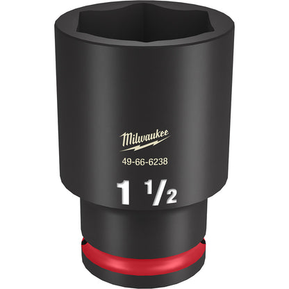 Milwaukee 49-66-6238 SHOCKWAVE Impact Duty 1-1/2in 1/2in Drive SAE 6pt Deep Socket