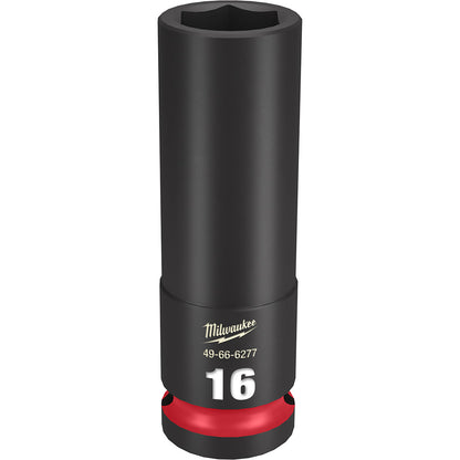 Milwaukee 49-66-6277 SHOCKWAVE Impact Duty 16mm 1/2in Drive Metric 6pt Deep Socket