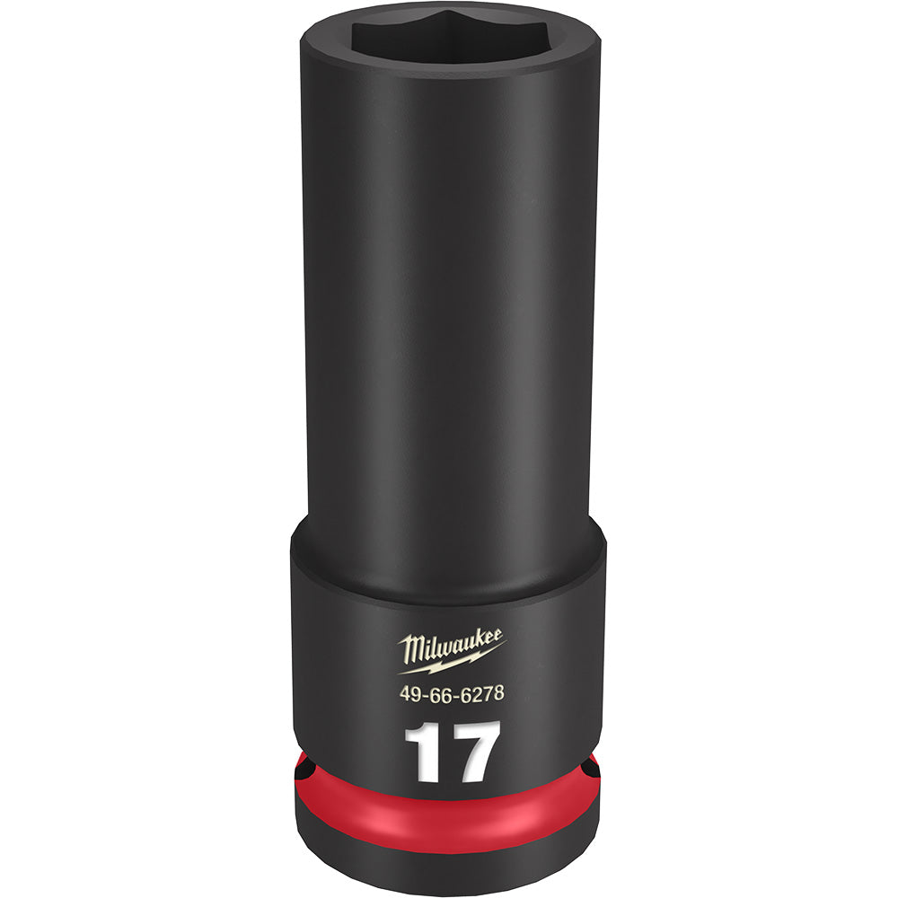 Milwaukee 49-66-6278 SHOCKWAVE Impact Duty 17mm 1/2in Drive Metric 6pt Deep Socket