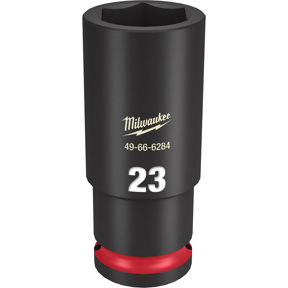 Milwaukee 49-66-6284 SHOCKWAVE Impact Duty 23mm 1/2in Drive Metric 6pt Deep Socket