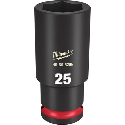 Milwaukee 49-66-6286 SHOCKWAVE Impact Duty 25mm 1/2in Drive Metric 6pt Deep Socket
