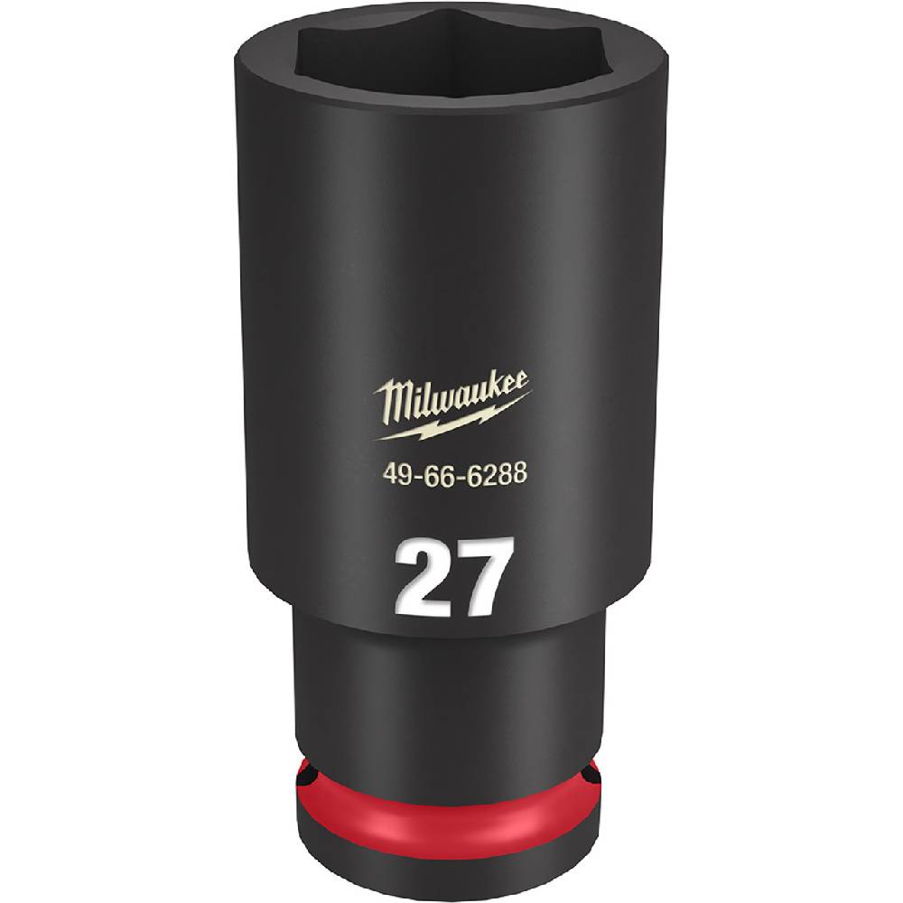 Milwaukee 49-66-6288 SHOCKWAVE Impact Duty 27mm 1/2in Drive Metric 6pt Deep Socket