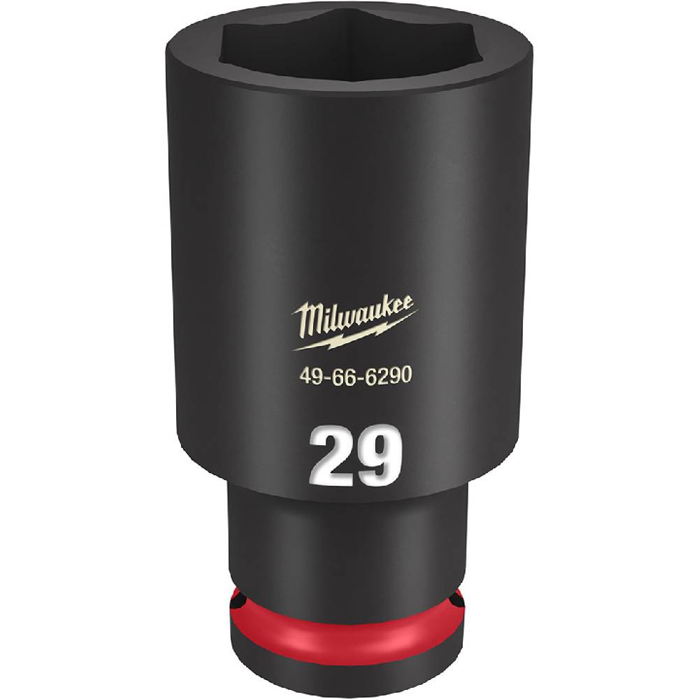 Milwaukee 49-66-6290 SHOCKWAVE Impact Duty 29mm 1/2in Drive Metric 6pt Deep Socket