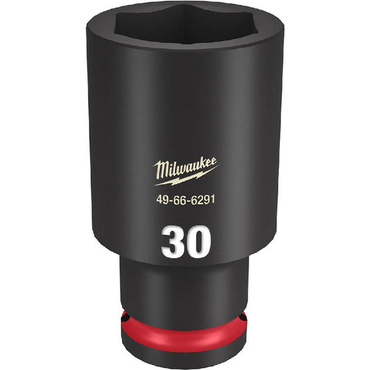 Milwaukee 49-66-6291 SHOCKWAVE Impact Duty 30mm 1/2in Drive Metric 6pt Deep Socket