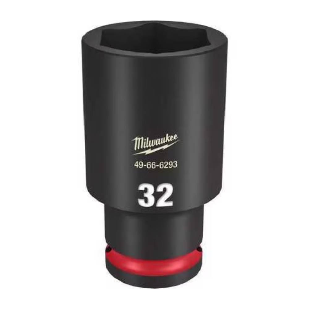 Milwaukee 49-66-6293 SHOCKWAVE Impact Duty 32mm 1/2in Drive Metric 6pt Deep Socket