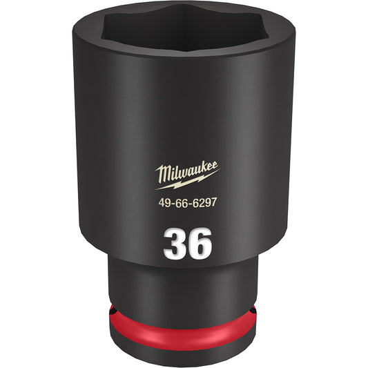 Milwaukee 49-66-6297 SHOCKWAVE Impact Duty 36mm 1/2in Drive Metric 6pt Deep Socket