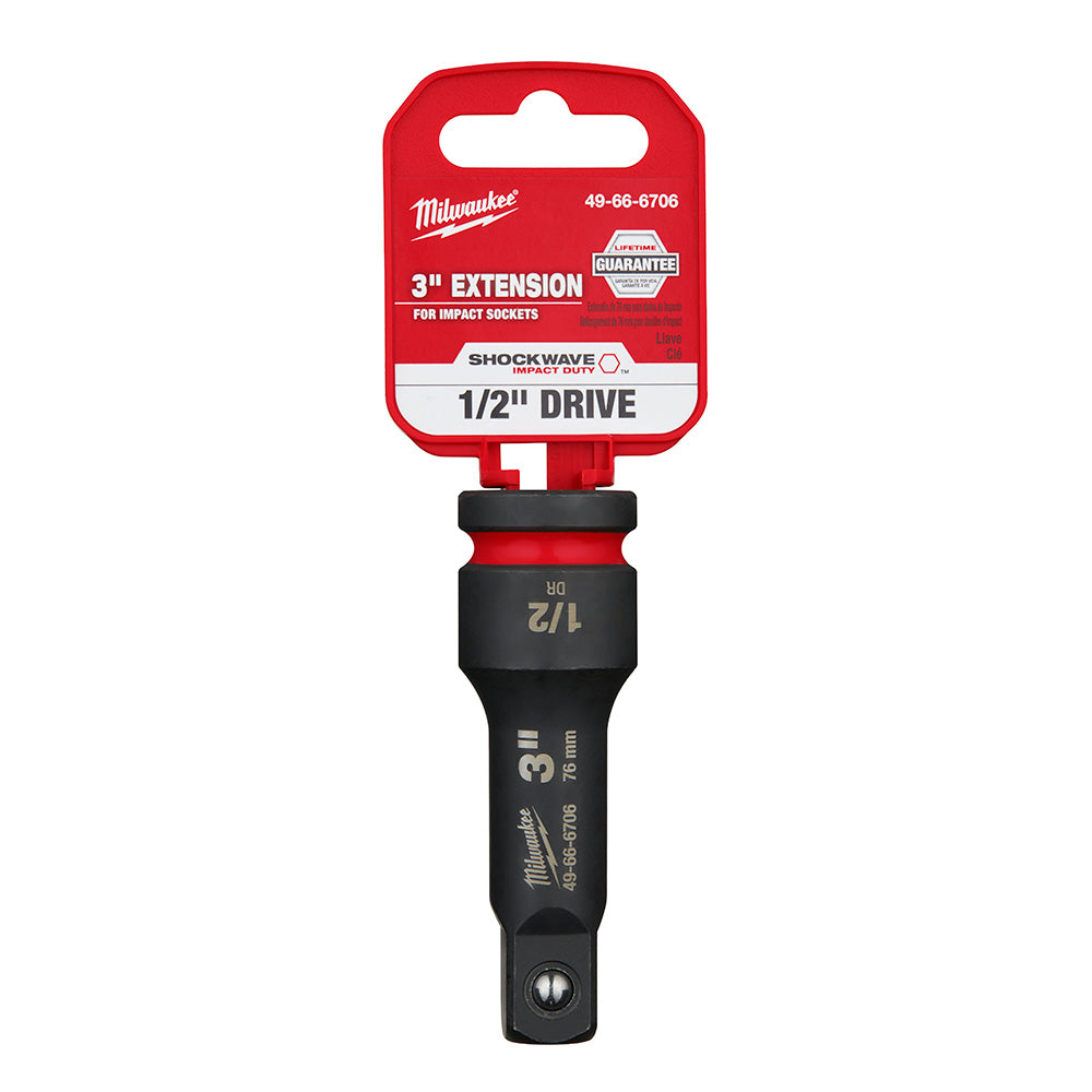 Milwaukee 49-66-6706 SHOCKWAVE Impact Duty 1/2in Drive 3in Extension