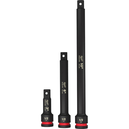 Milwaukee 49-66-6715 3pc SHOCKWAVE Impact Duty 1/2in Drive Extension Set