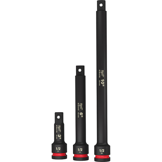 Milwaukee 49-66-6715 3pc SHOCKWAVE Impact Duty 1/2in Drive Extension Set