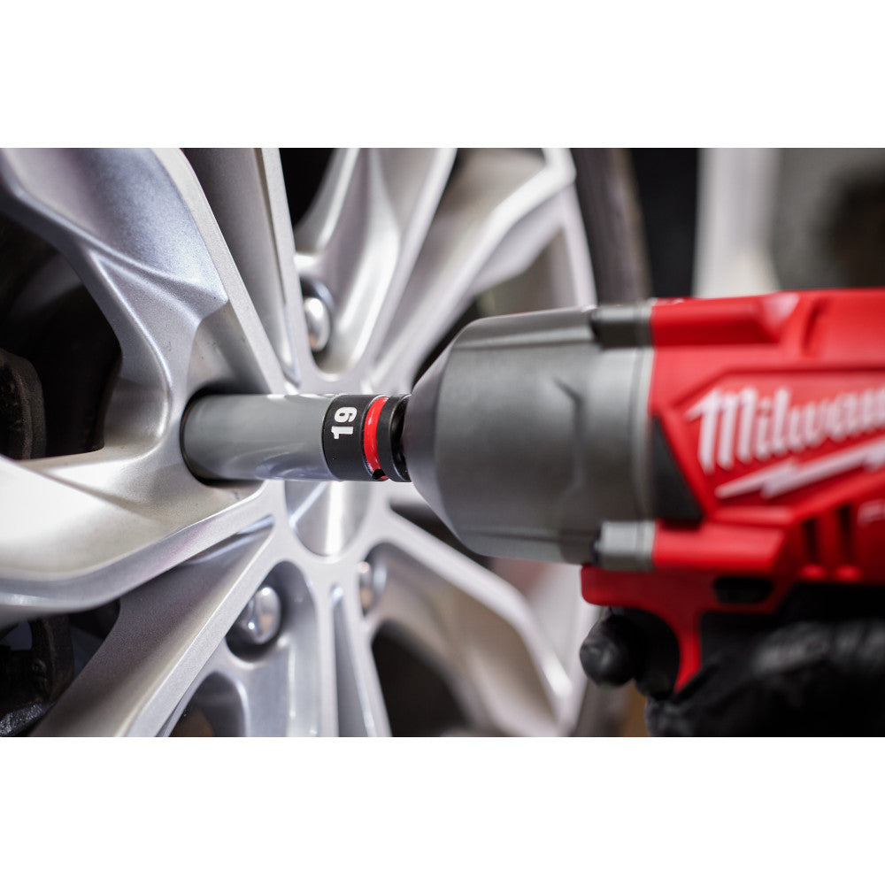Milwaukee 49-66-7831 SHOCKWAVE Impact Duty 5pc 1/2in SAE/Metric Lug Nut Wheel Socket Set