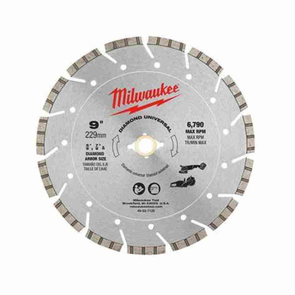 Milwaukee 49-93-7125 9in Diamond Universal Segmented Turbo Blade