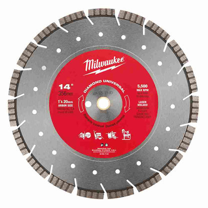 Milwaukee 49-93-7140 14in Diamond Universal Segmented Turbo Blade