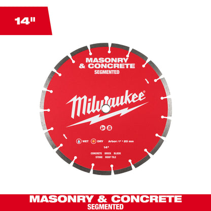 Milwaukee 49-93-9314 14in Segmented Masonry & Concrete Diamond Blade