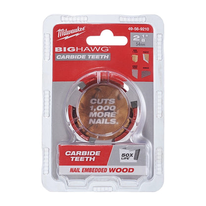 Milwaukee 49-56-9210 BIG HAWG with Carbide Teeth 2-1/8″
