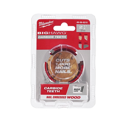 Milwaukee 49-56-9215 BIG HAWG with Carbide Teeth 2-1/4″