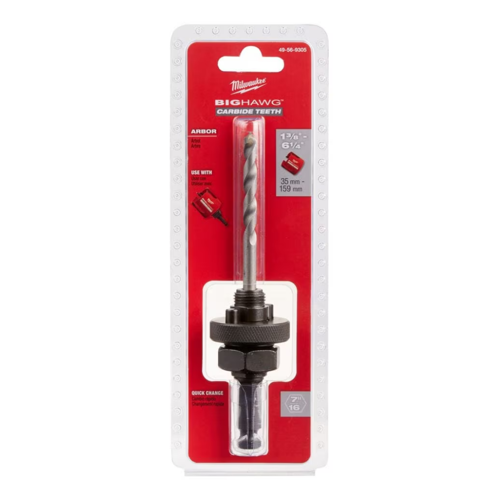 Milwaukee 49-56-9305 BIG HAWG Carbide Arbor
