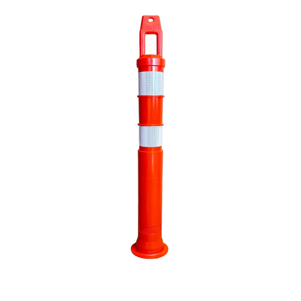 42" Hi-Viz Delineator Post With Looper Top | Traffic Safety Post